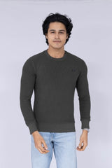 Grey full-sleeve sweatshirt