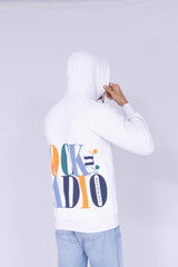 Rock Radio Typography Snow White hoodie