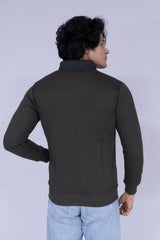 Retro style typography colour block jacket