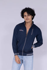 Navy Blue wind cheater jacket
