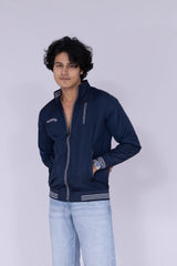 Navy Blue wind cheater jacket