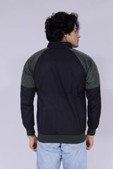 Repeat multi-colour block windcheater jacket