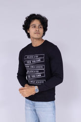 Believe printed sweatshirt