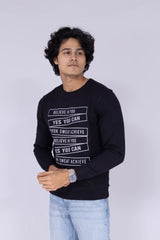Believe printed sweatshirt