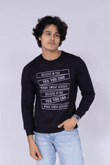 Believe printed sweatshirt