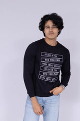 Believe printed sweatshirt