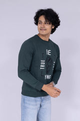 Skull Olive Green Sweatshirt