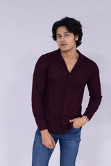 Wine patterned shirt