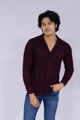 Wine patterned shirt