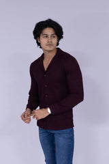 Wine patterned shirt