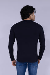 Immortal typography black round neck T-shirt