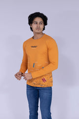 Mustard Round neck Paris & Millan T-shirt