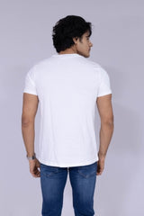 Break rules white T shirt