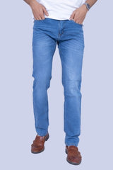 Classic Blue regular fit stretchable jeans