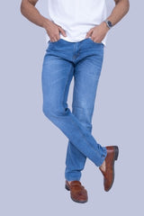Classic Blue regular fit stretchable jeans