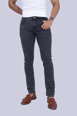 Faded charcoal grey narrow fit stretchable jeans