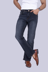 Classic Grey Black Bootcut stretchable jeans