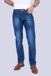 Knit jeans ice blue regular fit stretchable Jeans
