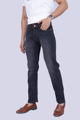 Grey Black Regular fit Jeans