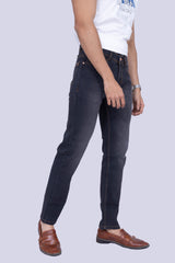 Grey Black Regular fit Jeans