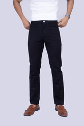 Knit Jet Black Narrow fit Jeans
