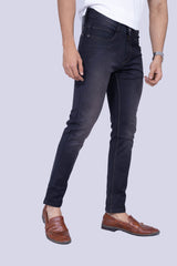 Knit Grey Black Narrow Fit Jeans