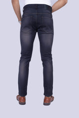 Knit Grey Black Narrow Fit Jeans