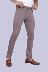 Light Brown Regular Fit Cotton Chinos