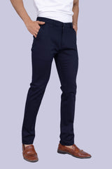 Deep Navy Regular Fit Cotton Chinos