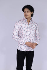 Black & Red fingerprint pattern shirt for men