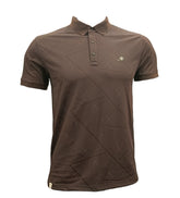 Printed Striped VSB-HDP Collor WINE T shirt