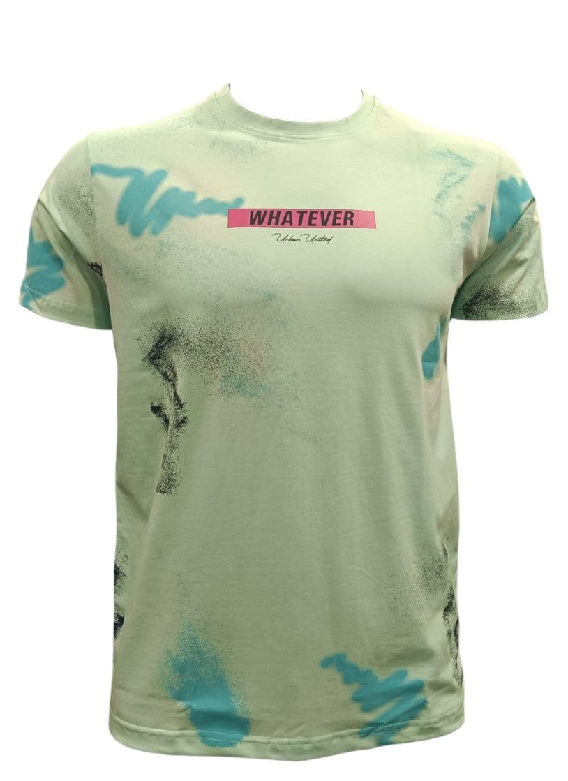 Printed Round Neck VSB-SJRN Print Mint T shirt