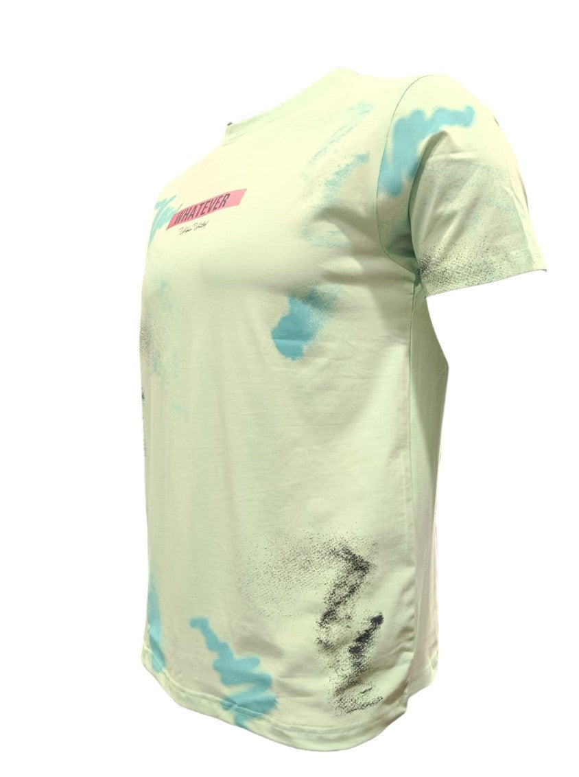 Printed Round Neck VSB-SJRN Print Mint T shirt