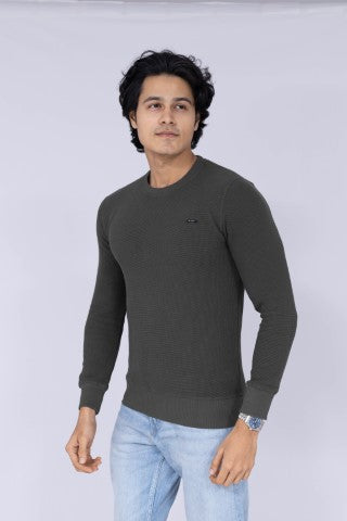 Grey full-sleeve sweatshirt