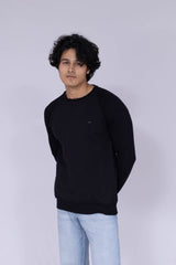 Classic black full sleeve sweatshirt