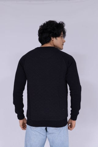 Classic black full sleeve sweatshirt