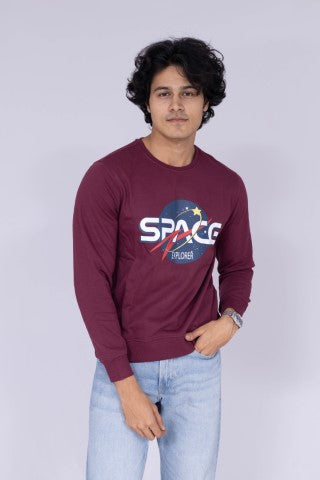 Space it out Maroon sweatshirt