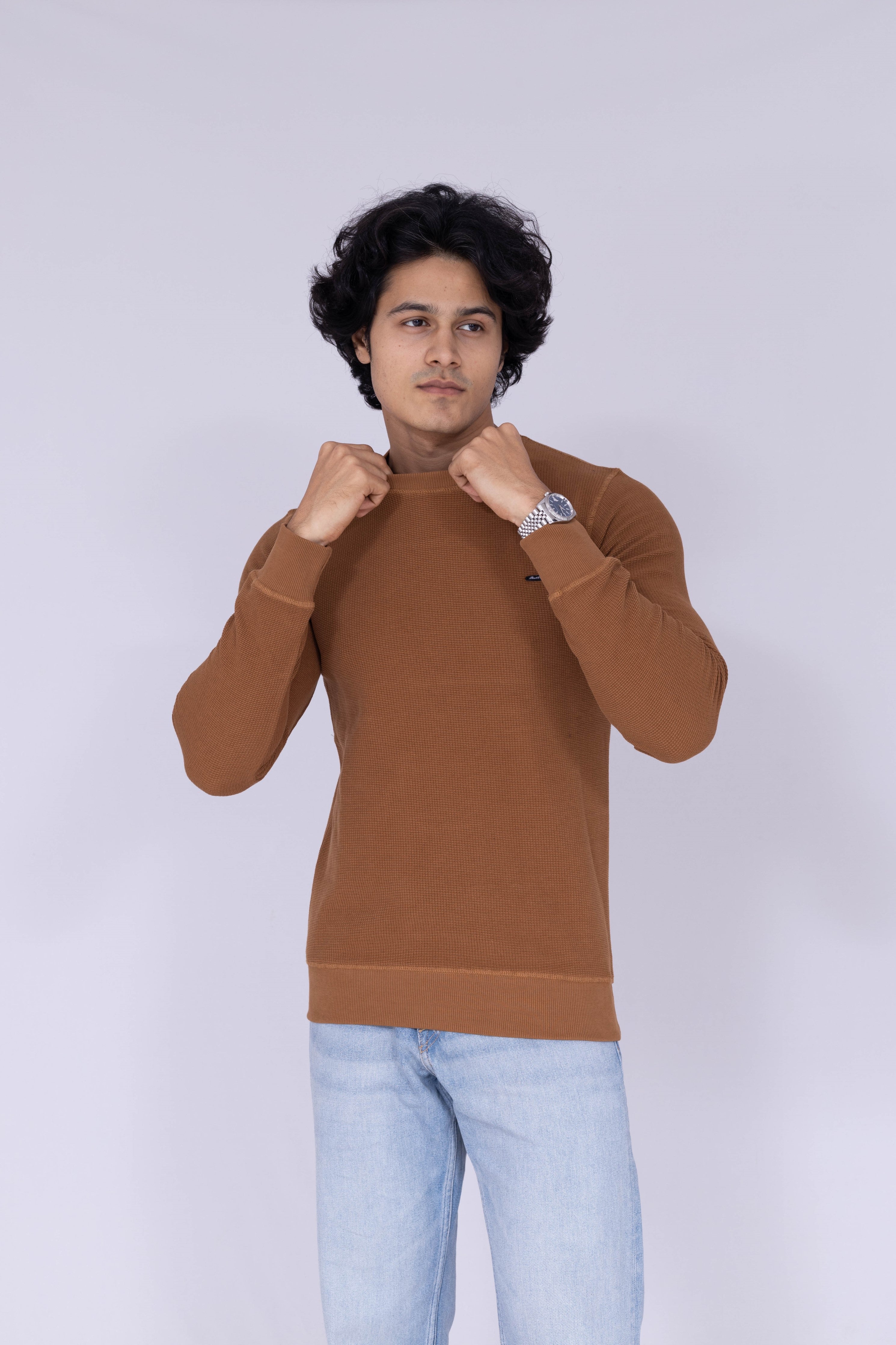 Minimal Light Brown sweatshirt