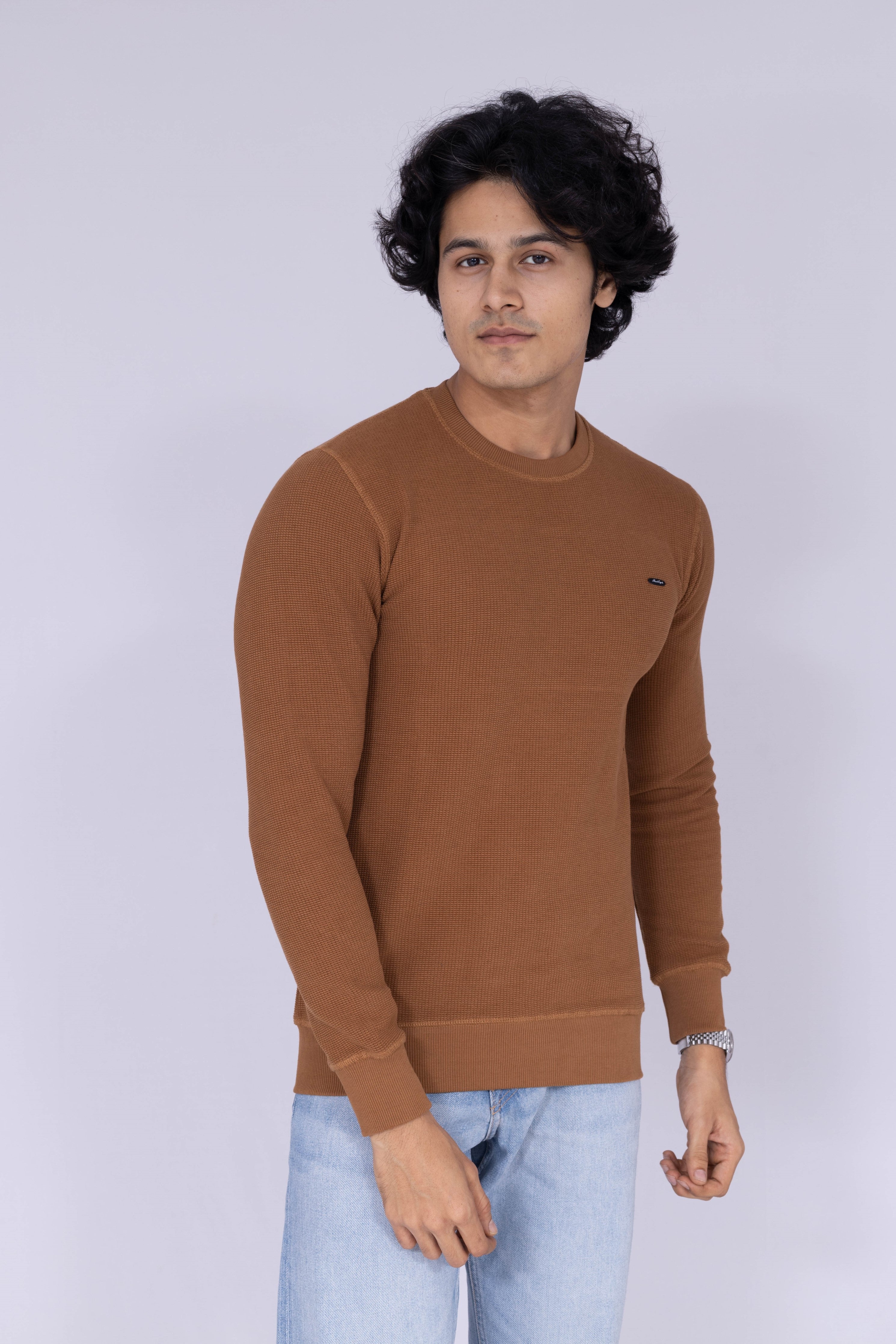 Light brown sweatshirt best sale