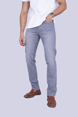 Light Grey Regular fit stretchable jeans