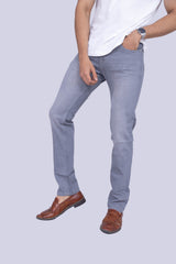 Light Grey Regular fit stretchable jeans