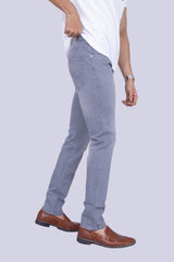 Light Grey Regular fit stretchable jeans