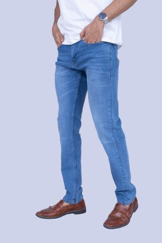 Classic Blue regular fit stretchable jeans