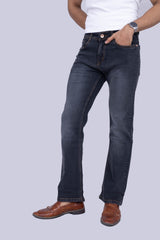 Classic Grey Black Bootcut stretchable jeans