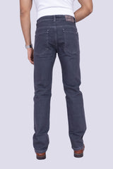 Vintage Dark Grey Straight Fit stretchable jeans