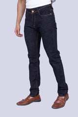 Classic Grey Black raw look narrow fit jeans