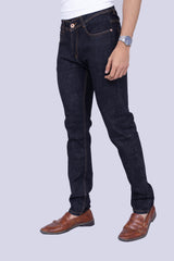 Classic Grey Black raw look narrow fit jeans