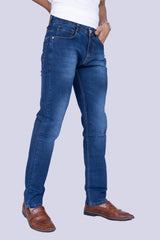 Knit jeans ice blue regular fit stretchable Jeans