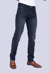 Charcoal Grey regular fit stretchable jeans