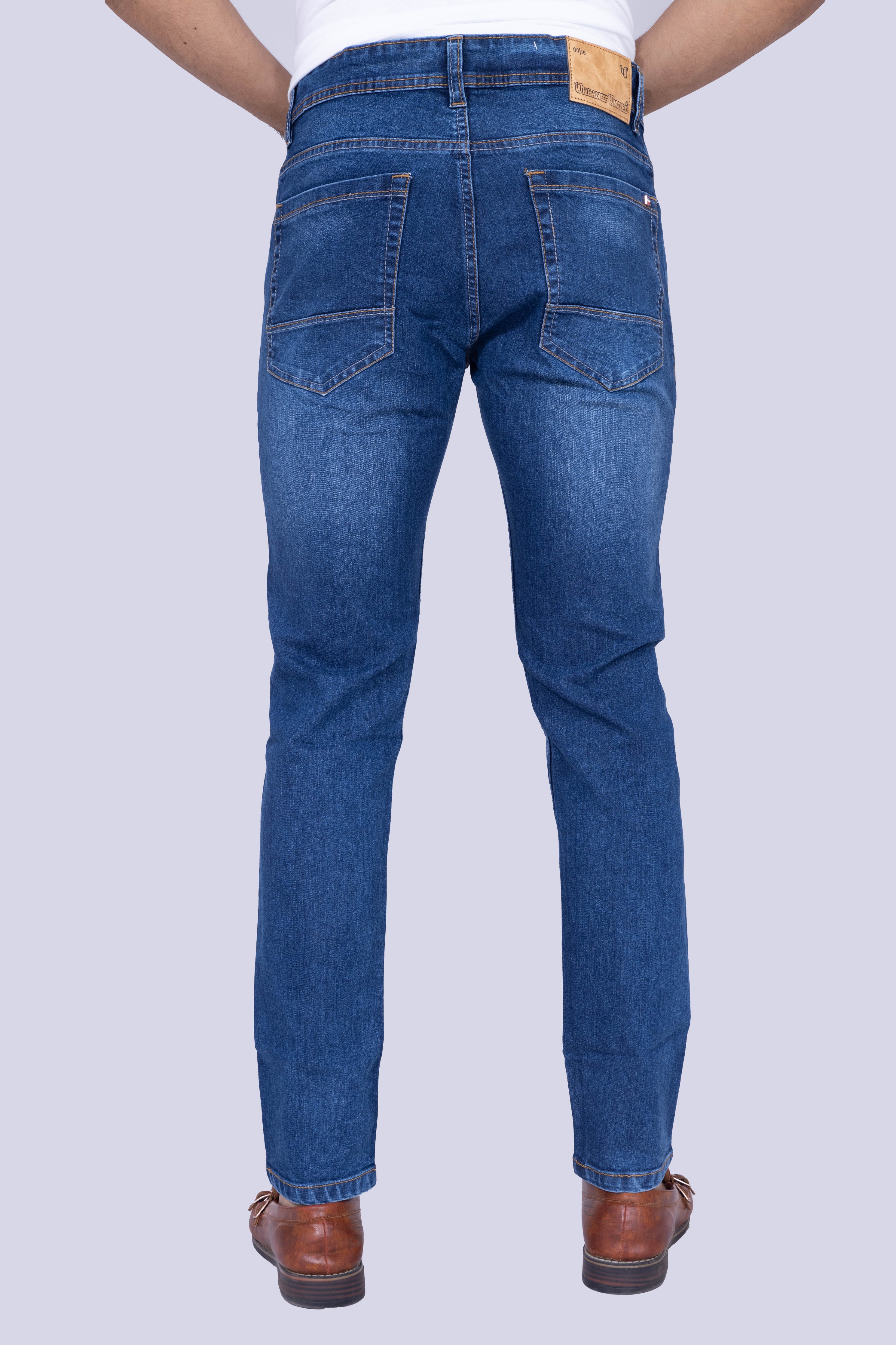 Classic Mid-wash Indigo Narrow fit Jeans